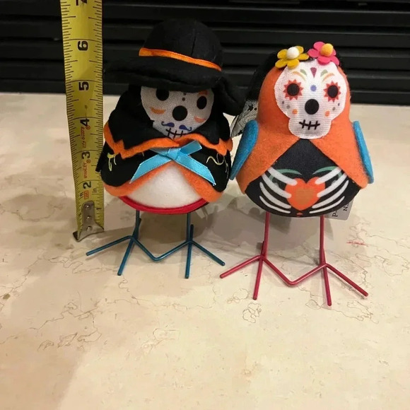 NWT new set of 2 Walmart day of the dead birds 2022 target inspired Halloween - Picture 8 of 8